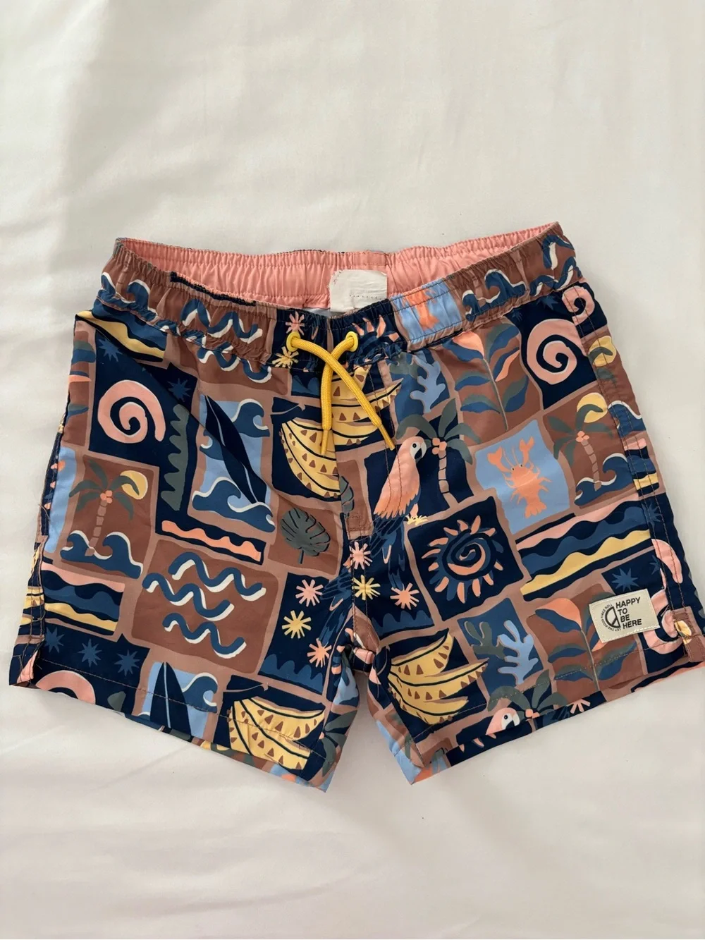 Cotton on Kids Patterned Swim Shorts